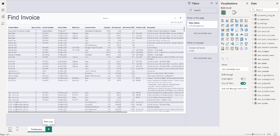 Find_invoice_template How can you identify values missing from a table in Microsoft Power BI Desktop?