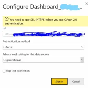 Power BI Sharepoint SSL error