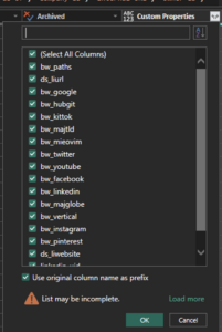 Select Fields from JSON