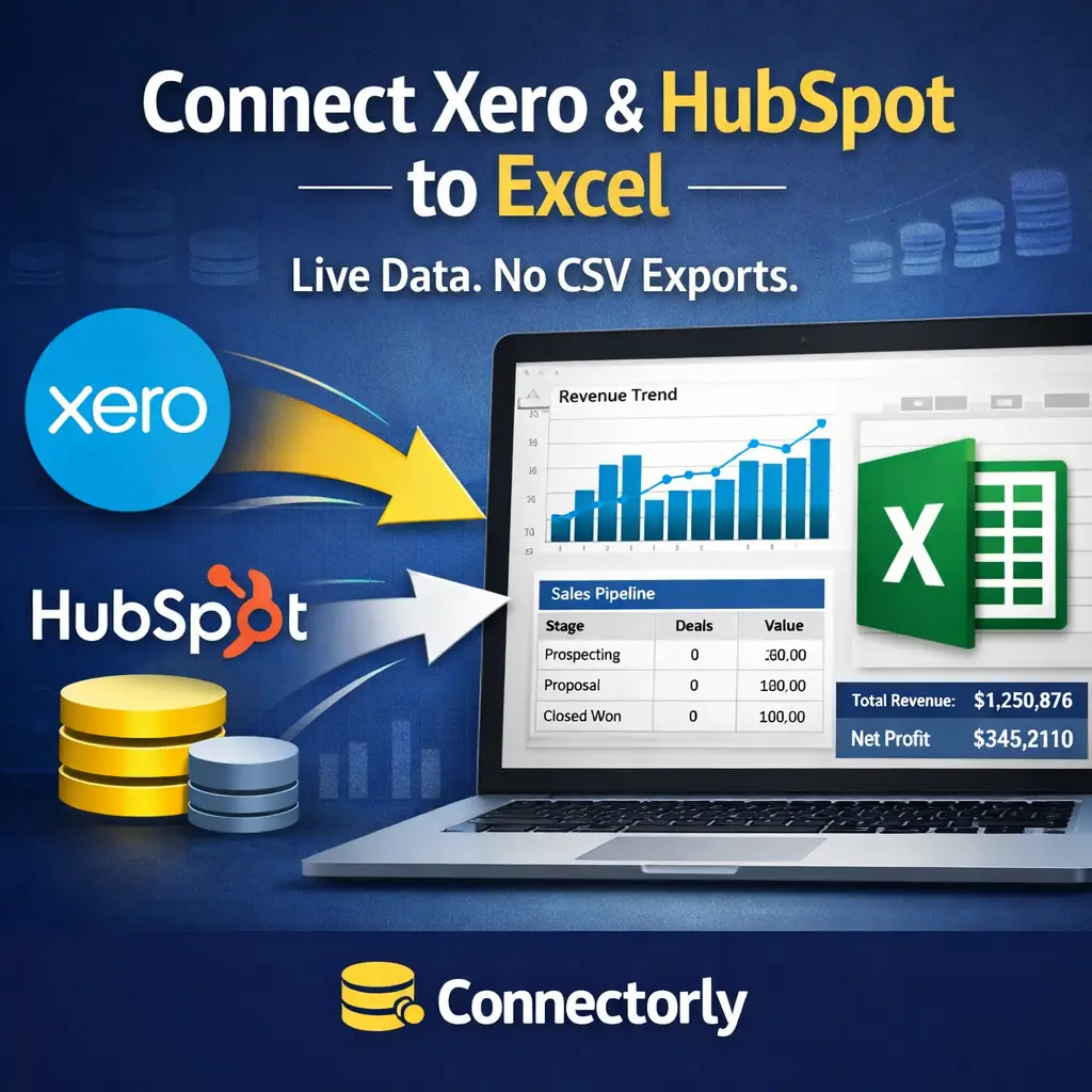 Connect Xero & HubSpot to Excel