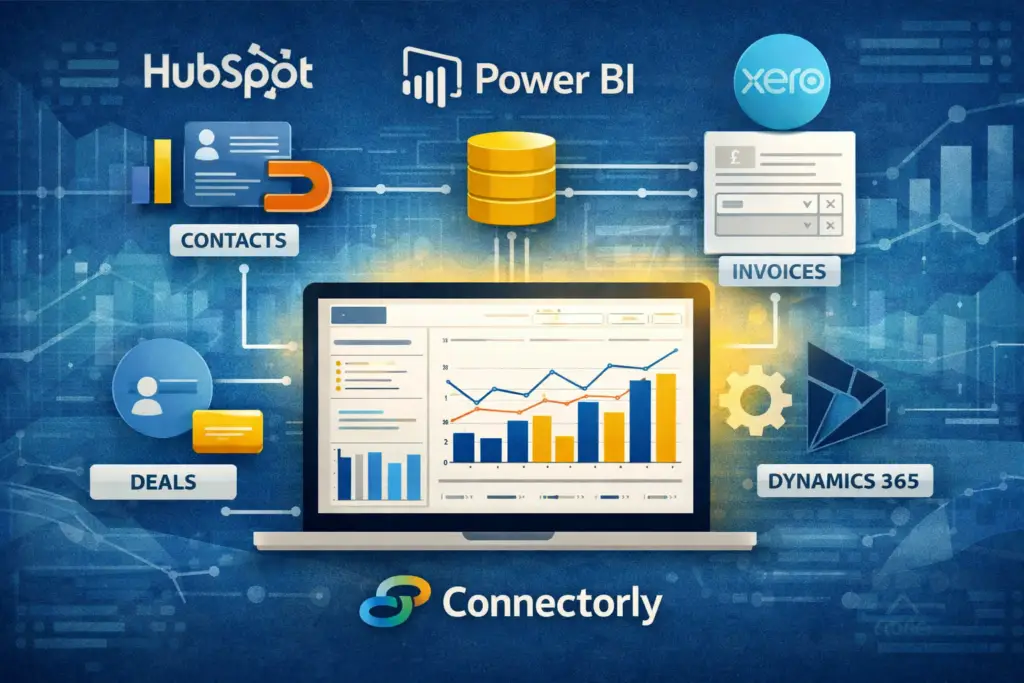 HubSpot reporting combined with Connectorly
