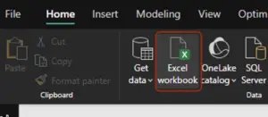 Power BI Dektop - Excel workbook