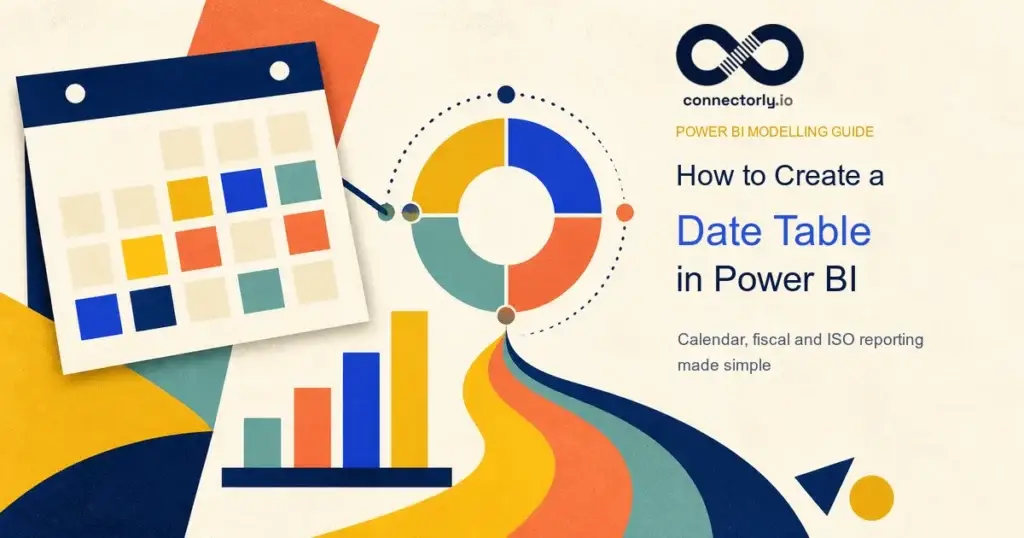 Power BI date table guide with calendar, reporting periods and time-based analytics